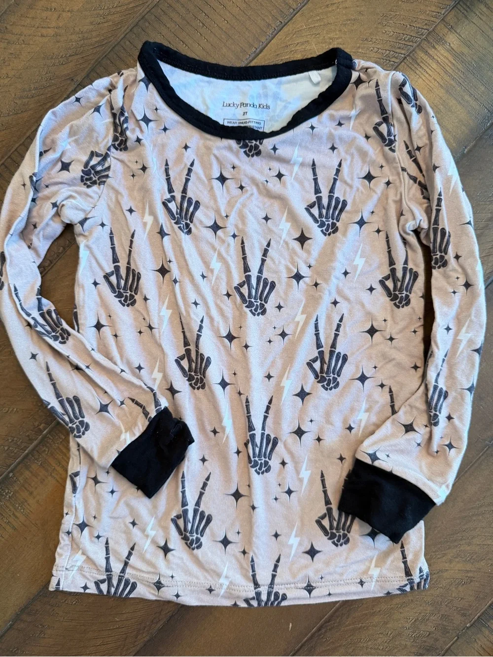 Lucky Panda Kids Long Sleeve Pajama Set 2T